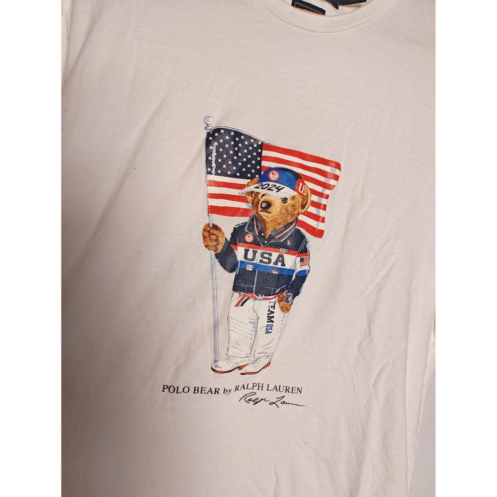Polo Ralph Lauren Team USA Paris 2024 Summer Paralympics Villagewear Bear L - Picture 5 of 9